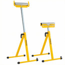 2-Pack Folding Roller Stands Portable Outfeed Supports with Adjustable Height