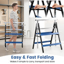 Heavy Duty Metal Folding Saw Horses with Adjustable Height