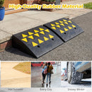 2 Pcs Driveway Threshold Ramps with 5/6 Inch Rise for Medium Trucks
