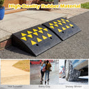 2 Pcs Driveway Threshold Ramps with 5/6 Inch Rise for Medium Trucks