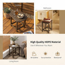 18-Inch Adirondack Side Table Set of 2 for Patio