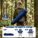 Folding Camping Chairs for Adults with Cup Holders (2-Pack)
