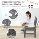 2 Pieces Kids Learning Chair set with Backrest