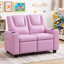 2-Seater Kids Recliner Double Toddler Sofa Chair with 2 Cup Holders