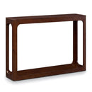 2-Tier Mid Century Wood Console Table with Storage Shelf