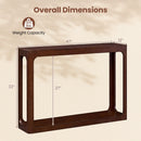 2-Tier Mid Century Wood Console Table with Storage Shelf
