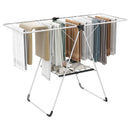 2-Tier Laundry Drying Rack Folding Cloth Rack with Aluminum Frame