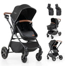 2-in-1 Convertible Baby Stroller with Car Seat Adapters