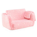 2-in-1 Folding Kids Couch with Blanket Glow in the Dark