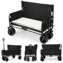 2-in-1 Wagon Bench Seat Combo Collapsible Beach Cart