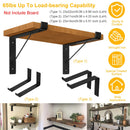 2Pack Wall Mounted Shelf Bracket Heavy Duty L-Shaped Metal Shelf Bracket Rack Support with Screws Set