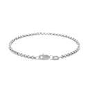 2.3mm 14k White Gold Rolo Bracelet