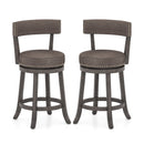Counter Height Swivel Bar Stools Set of 2 - 24 & 29 Inch