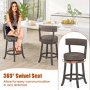 Counter Height Swivel Bar Stools Set of 2 - 24 & 29 Inch