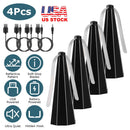 4Pack Fly Table Fans Battery USB Powered Bug Fans Food Fans Fly Table Spinners Traps with Hook for Party BBQ Picnic Camping