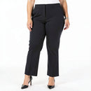 Kasper Black Plus Size Slim Pants, Size 24W