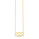 14K Yellow Gold Aquarius Necklace