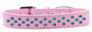 Dog, Puppy & Pet Fashion Collar, "Southwest Turquoise Pearl Rimsets Sprinkles"