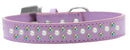 Dog, Puppy & Pet Fashion Collar, "Pearl and Aurora Borealis Crystal Rimsets Sprinkles"