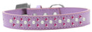 Dog, Puppy & Pet Fashion Collar, "Pearl and Bright Pink Crystal Rimsets Sprinkles"