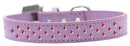 Dog, Puppy & Pet Fashion Collar, "Bright Pink Crystal Rimsets Sprinkles"