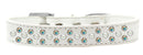 Dog, Puppy & Pet Fashion Collar, "Pearl and Aurora Borealis Crystal Rimsets Sprinkles"