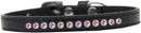 Dog, Puppy & Pet Fashion Collar, "Bright Pink Crystal Rimsets"