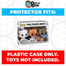 Pop Protector for 3 Pack Aristocats Marie, Toulouse & Berlioz Flocked Funko Pop