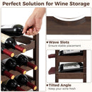 3-Tier Bamboo Freestanding Countertop Wine Bottle Organizer