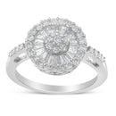 10KT White Gold Diamond Cocktail Ring (1 cttw, H-I Color, SI2-I1 Clarity)