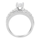 10KT White Gold Diamond Composite Ring (1 cttw, H-I Color, SI2-I1 Clarity)