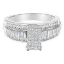 10KT White Gold Diamond Composite Ring (1 cttw, H-I Color, SI2-I1 Clarity)