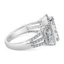 14K White Gold 2 1/4 Cttw Diamond Cocktail Cluster Ring (G-H Color, SI2-I1 Clarity) - Size 7