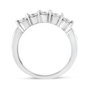 14K White Gold 1/2 Cttw Round-Cut 5-Stone Diamond Ring (H-I Color, SI1-SI2 Clarity) Size 7