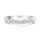 14K White Gold 1/2 Cttw Round-Cut 5-Stone Diamond Ring (H-I Color, SI1-SI2 Clarity) Size 7