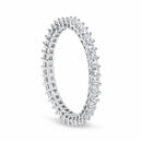 14K White Gold 1.0 Cttw Princess Diamond Eternity Band Ring