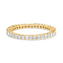 14K White Gold 1.0 Cttw Princess Diamond Eternity Band Ring