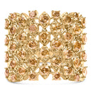 10K Yellow Gold 2.0 Cttw Brown Diamond Mesh Link Cocktail Ring