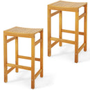 30-Inch Height Bar Chair with Saddle Shaped Seat and Sturdy Footrest