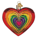 Rainbow Heart Ornament
