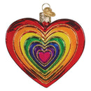 Rainbow Heart Ornament
