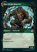 Tireless Hauler // Dire-Strain Brawler (MID-305) - Innistrad: Midnight Hunt: (Showcase, Double Faced Transform)