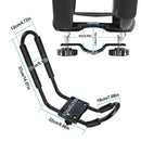 Title: 1 Pair Universal J-Bar Kayak Carrier 220LBS Load Heavy Duty Canoe Car Top Mount Carrier Roof Rack w/ 2Pcs Tie Down Straps