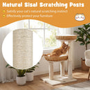 30-Inch Cat Tower with 2 Rattan Cat Baskets for Indoor Kittens