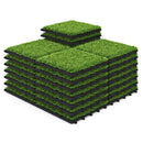 30 PCS Interlocking Artificial Grass Tiles