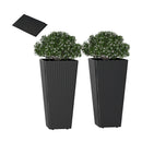 Set of 2 30 Inch Tall Flower Pot with Open-ended Base