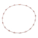4.86 Carat Genuine Morganite .925 Sterling Silver Necklace