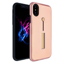 Finger Strap Phone Case for iPhone 8 Drop-prot ection Finger Ring Rugged Phone Case with Kickstand Dual Layer Case
