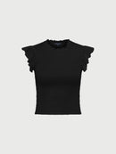 French Connection Perinne Cotton Jersey Smock Top, Size XS