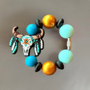 Aztec Skull Handle Bracelet - Tumbler Handle Charm